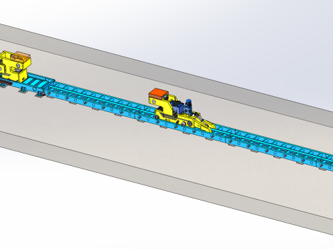400T Straightening Machine SolidWorks 3D Modell