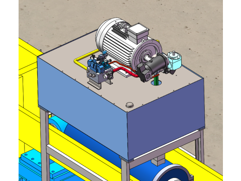 400T Straightening Machine SolidWorks 3D Модель