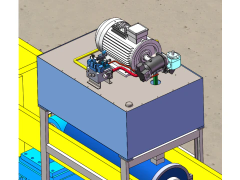 400T Straightening Machine SolidWorks 3D Model