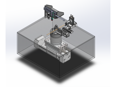Copper Tube Bending Machine SolidWorks 3D 3D Модель
