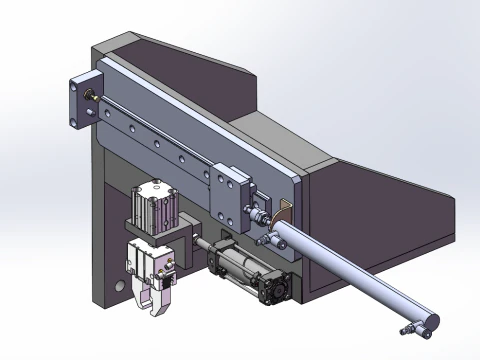 Copper Tube Bending Machine SolidWorks 3D 3D Model