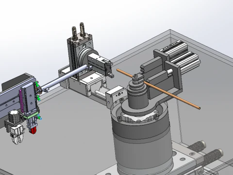 Copper Tube Bending Machine SolidWorks 3D 3D Model