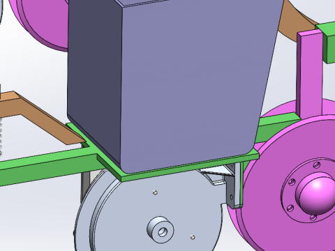 उर्वरक और बुआई मशीन सॉलिडवर्क्स संपादन योग्य 3D मॉडल