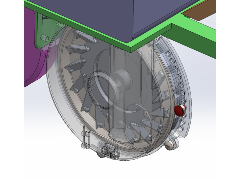 उर्वरक और बुआई मशीन सॉलिडवर्क्स संपादन योग्य 3D मॉडल