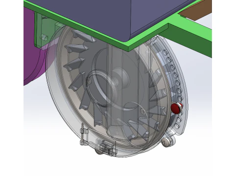 Fertilization and sowing machine SolidWorks editable 3D Model