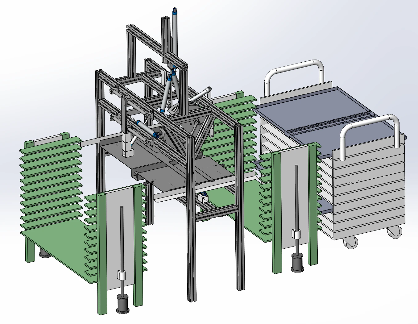 Fully automatic kelp seedling clamping machine SolidWorks 3D 3D Model .c4d .max .obj .3ds .fbx .stl .blend