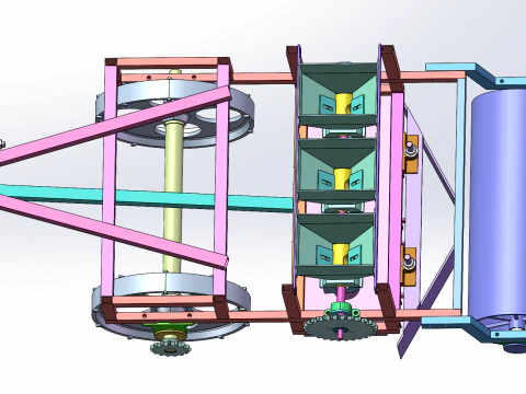 Potato Seeder SolidWorks 3D 3D Model