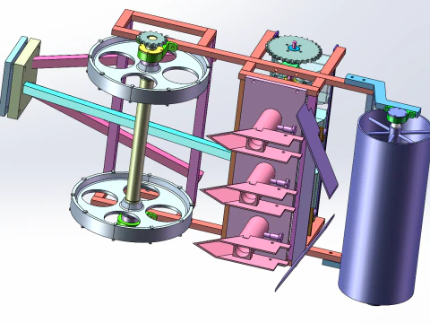 Potato Seeder SolidWorks 3D 3D Model
