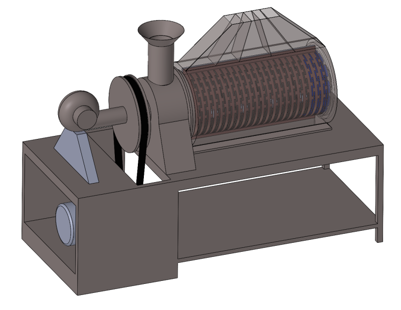 Moulin à riz SolidWorks modèle 3D Modèle 3D .c4d .max .obj .3ds .fbx .stl .blend