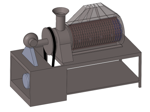 Rice mill SolidWorks 3D Modèle 3D