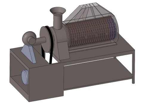 Млин для рису SolidWorks 3D 3D Модель