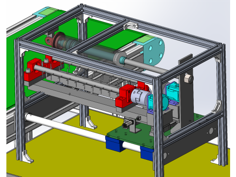 Máquina de injerto de solanáceas Dispositivo de eliminación de hojas verdaderas de plántulas SolidWorks 3D Modelo 3D