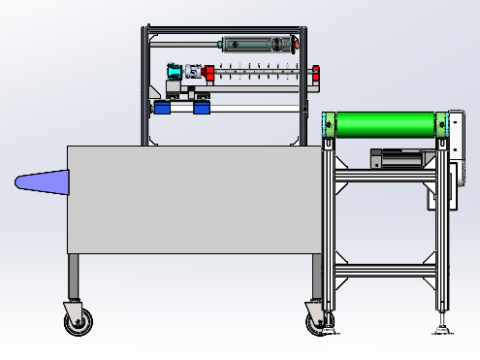 Máquina de injerto de solanáceas Dispositivo de eliminación de hojas verdaderas de plántulas SolidWorks 3D Modelo 3D