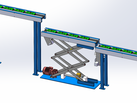 Improve the intermittent assembly line SolidWorks 3D 3D 모델