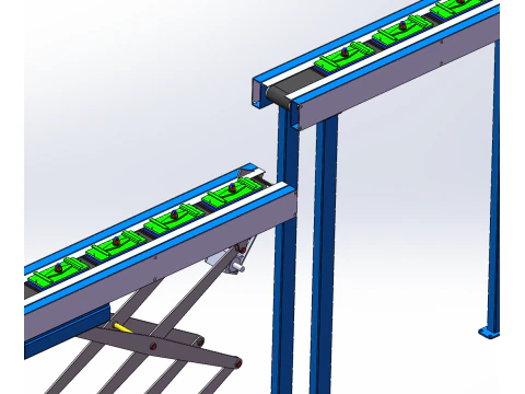 Improve the intermittent assembly line SolidWorks 3D 3D Model