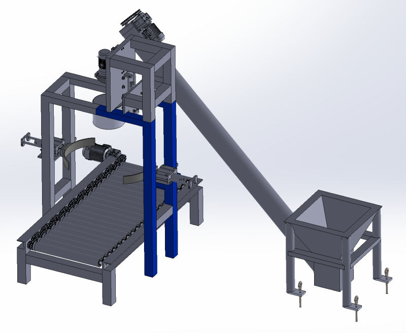 Diseño SolidWorks de dispositivo de sellado automático para boca de tarro. Modelo 3D .c4d .max .obj .3ds .fbx .stl .blend