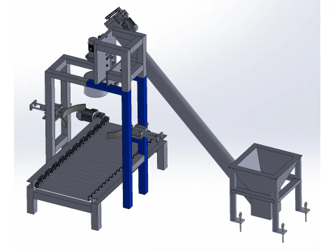 SolidWorks design of automatic sealing device for jar mouth 3D Model