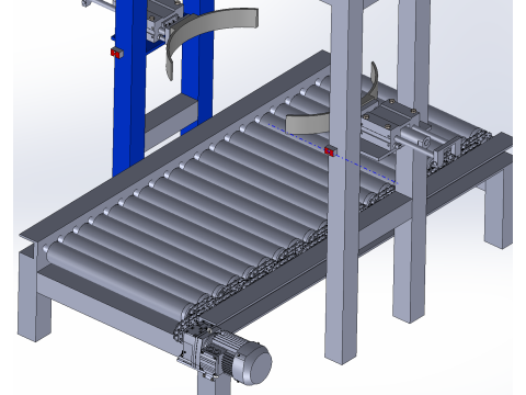 Diseño SolidWorks de dispositivo de sellado automático para boca de tarro. Modelo 3D