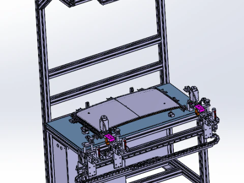 SolidWorks design of skylight polishing station 3D Model