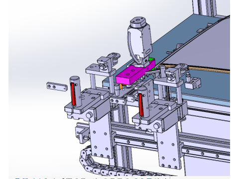 Diseño SolidWorks de una estación de pulido de tragaluces Modelo 3D