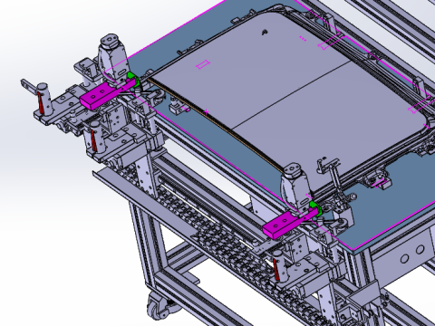 Diseño SolidWorks de una estación de pulido de tragaluces Modelo 3D