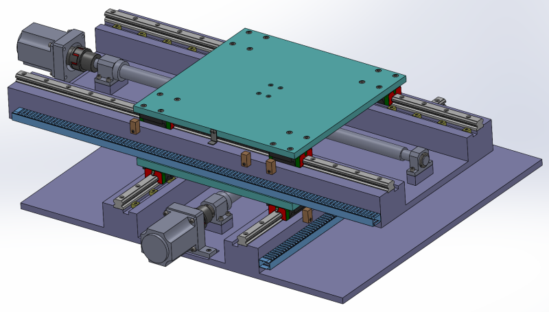 Stół warsztatowy CNC XY SolidWorks 3D Model 3D .c4d .max .obj .3ds .fbx .stl .blend 