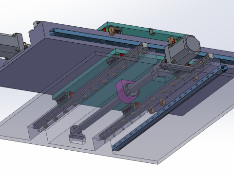 Stół warsztatowy CNC XY SolidWorks 3D Model 3D