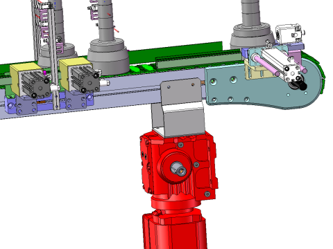 CNC-draaibank automatische laad- en losapparatuur SolidWorks 3D 3D Model
