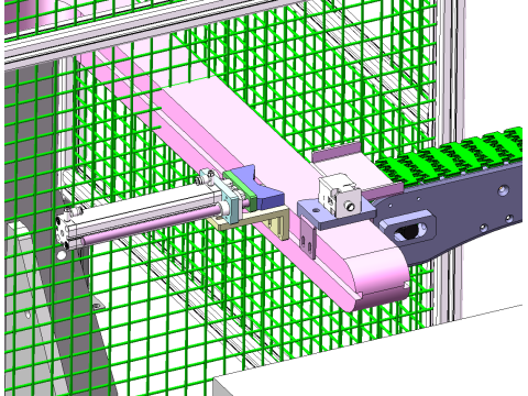 CNC-draaibank automatische laad- en losapparatuur SolidWorks 3D 3D Model
