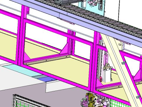 CNC-draaibank automatische laad- en losapparatuur SolidWorks 3D 3D Model