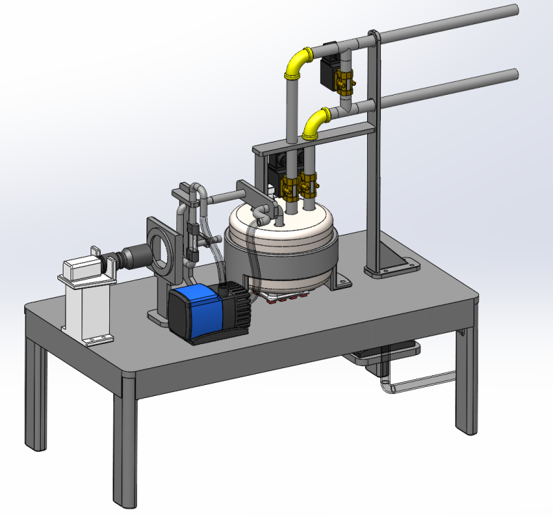Dispositivo de análisis de impurezas de fuentes de agua SolidWorks 3D Modelo 3D .c4d .max .obj .3ds .fbx .stl .blend 