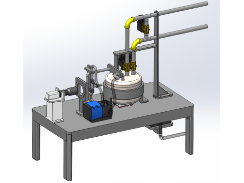 Water source impurity analysis device SolidWorks 3D Modelo 3D
