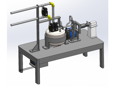 Dispositivo de análisis de impurezas de fuentes de agua SolidWorks 3D Modelo 3D