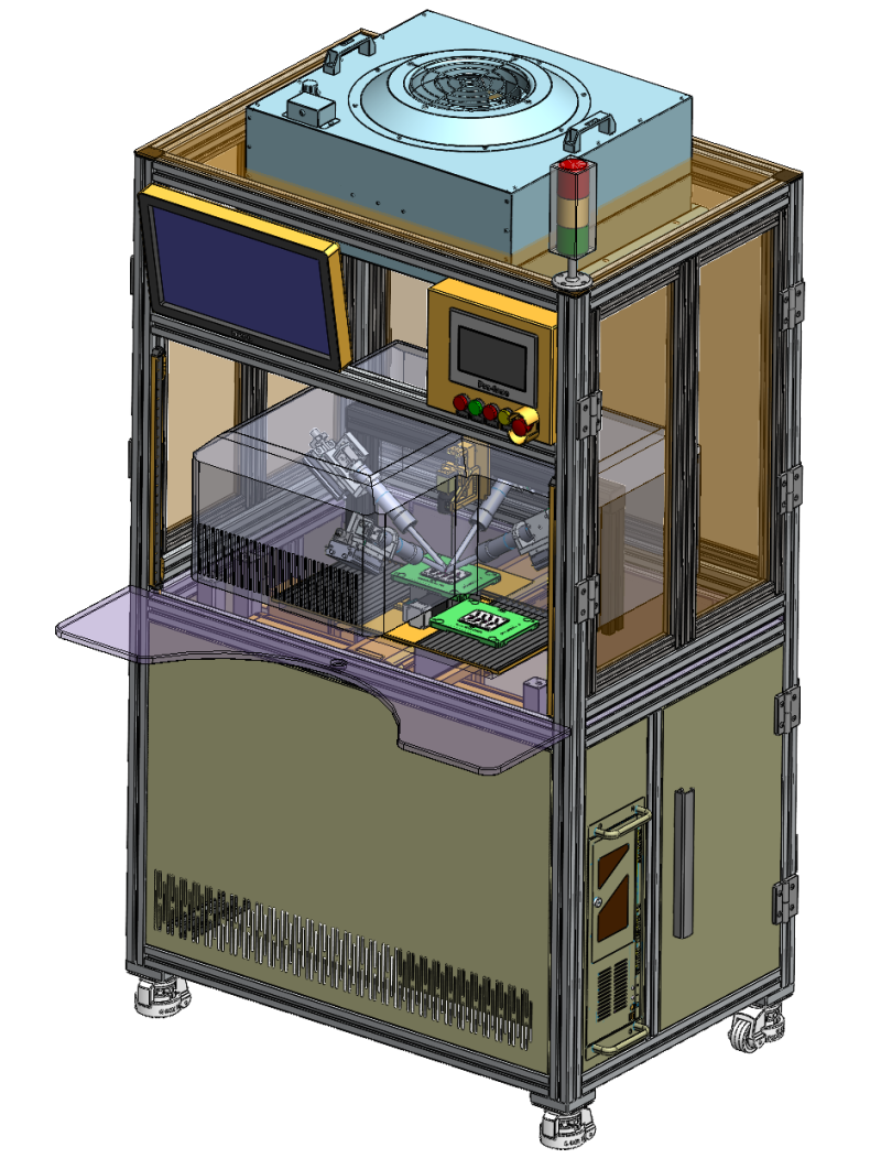 Máquina de inspeção de aparência de estouro de tinta de serigrafia SolidWorks 3D Modelo 3D .c4d .max .obj .3ds .fbx .stl .blend 