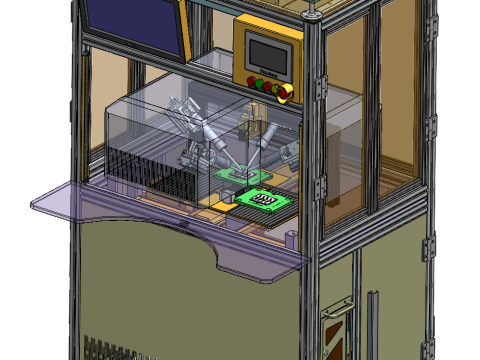 Screen printing ink overflow appearance inspection machine SolidWorks 3D 3D Modell