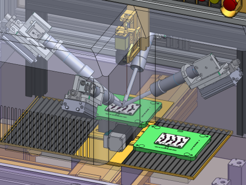 Máquina de inspeção de aparência de estouro de tinta de serigrafia SolidWorks 3D Modelo 3D