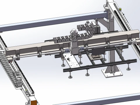 Four axis moving gantry SolidWorks 3D 3D Model