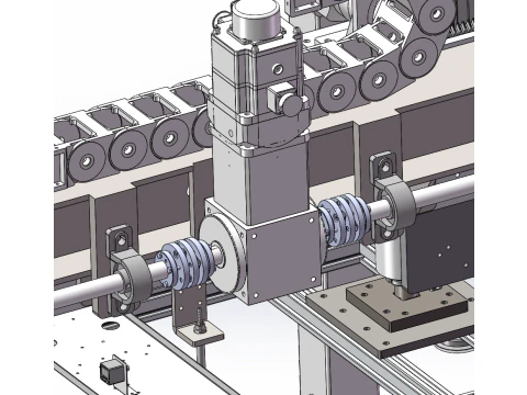 Four axis moving gantry SolidWorks 3D 3D Model
