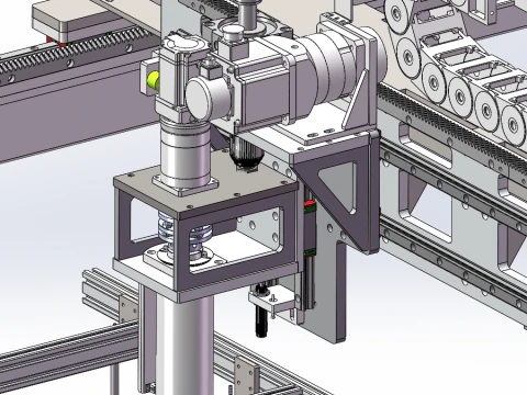 Four axis moving gantry SolidWorks 3D 3D Model