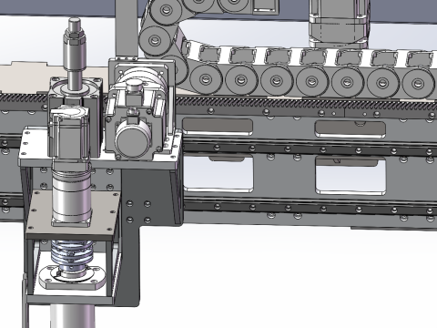 Vierachsiges bewegliches Portal SolidWorks 3D 3D Modell