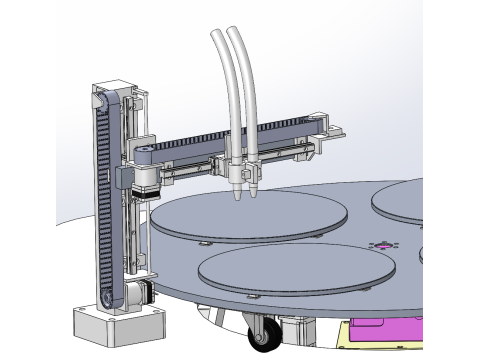 Ontwerp van Taartophangmachine SolidWorks 3D Model