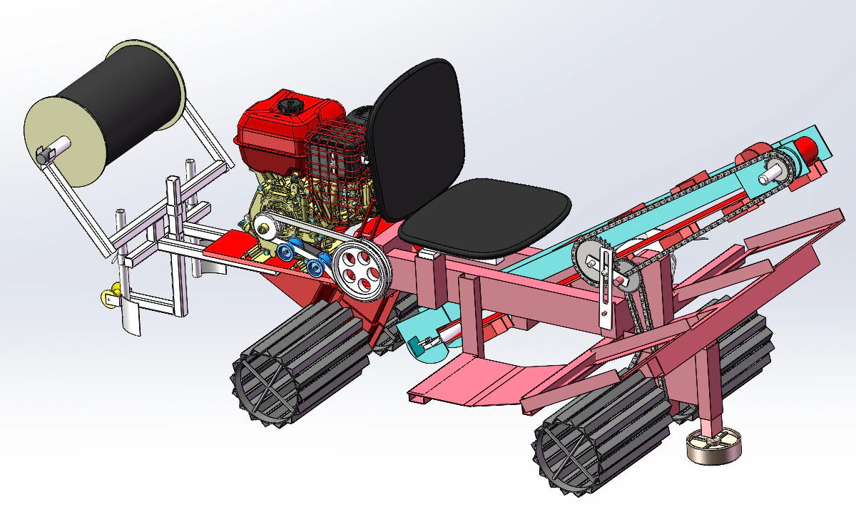 Design of ginger seeder using SolidWorks 3D Model .c4d .max .obj .3ds .fbx .stl .blend 