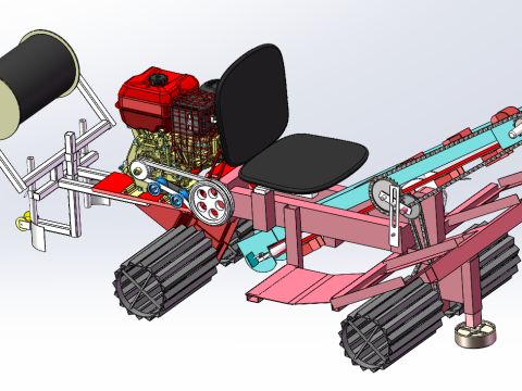 Design of ginger seeder using SolidWorks 3D मॉडल