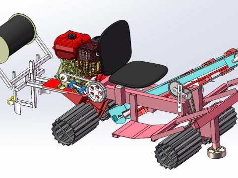 Perancangan alat seeder jahe menggunakan SolidWorks Model 3D