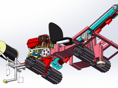 Entwurf einer Ingwersämaschine mit SolidWorks 3D Modell