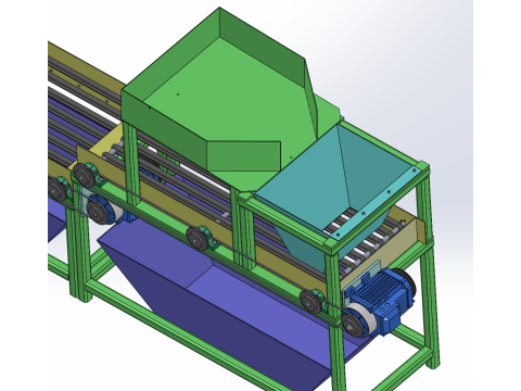 Ontwerp van de Red Date-sorteermachine SolidWorks 3D Model