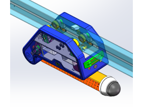 Baaninspectierobot SolidWorks 3D 3D Model