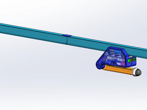 Track inspection robot SolidWorks 3D 3D Model