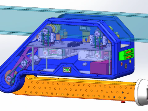 Track inspection robot SolidWorks 3D 3D Model