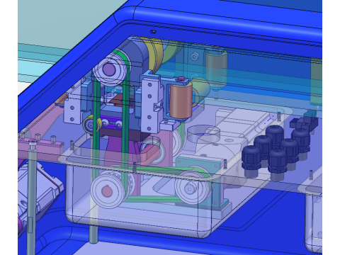 Robot inspeksi lintasan SolidWorks 3D Model 3D